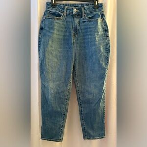 Old Navy Women’s High-Rise Curvy O.G.  Straight Denim Blue Jeans; Size 8